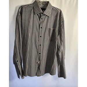 18 1/2 34/35 Avanti Uomo Men Black/white Striped Men Dress Skirt Single Needle